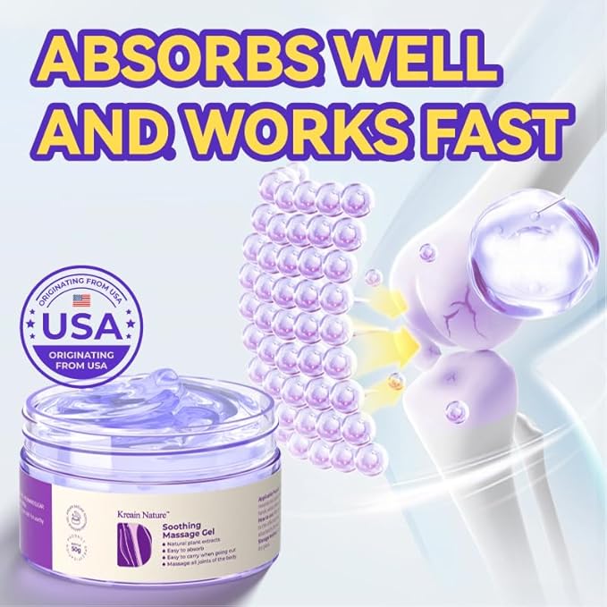 Gel morado KREAIN para el alivio del dolor articular
