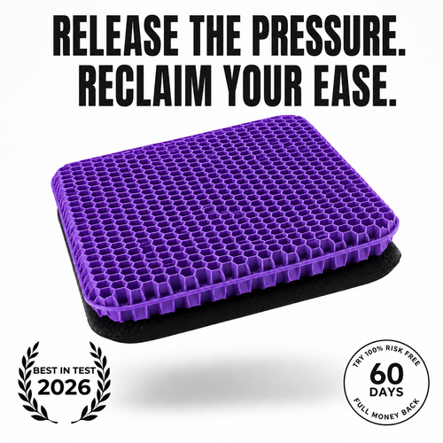 SoftSit Gel Cushion | 5 minutes from stiff to soft, all day long. Just place it and sit.