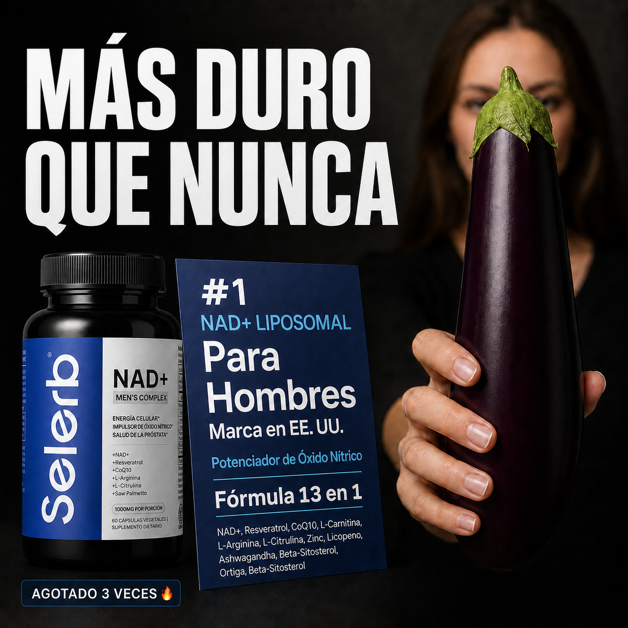 Selerb | Suplemento de NAD+ para Hombres - 60 Cápsulas