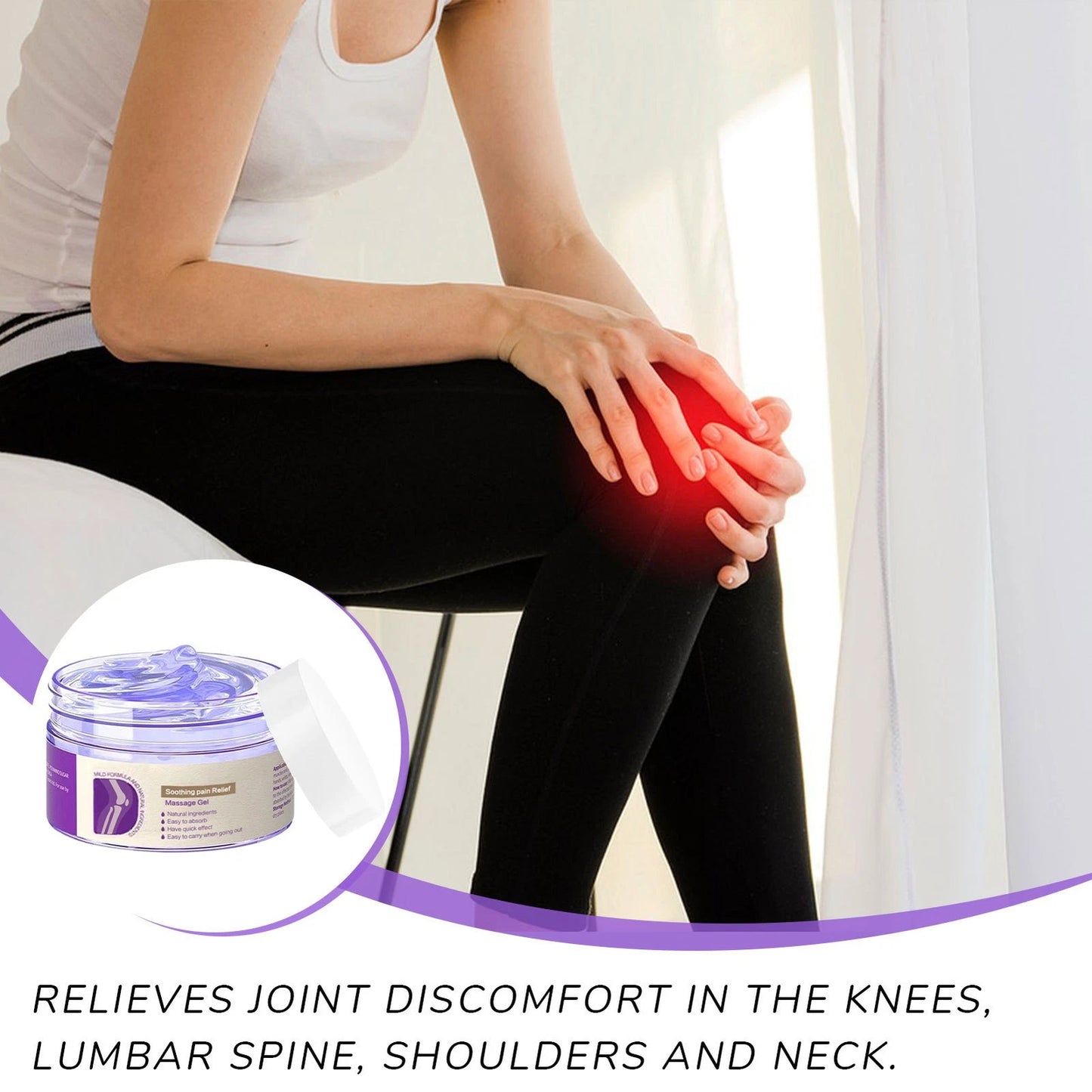 Gel morado KREAIN para el alivio del dolor articular